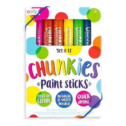 Ooly Chunkies Paint Sticks Original Pack - Set of 12