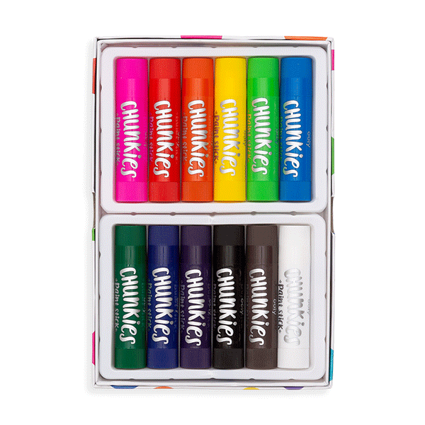 Ooly Chunkies Paint Sticks Original Pack - Set of 12