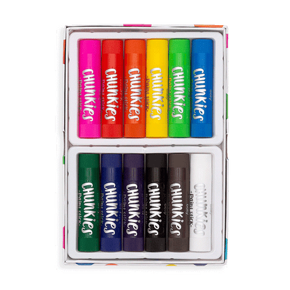 Ooly Chunkies Paint Sticks Original Pack - Set of 12