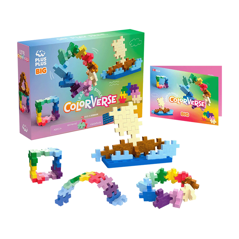Plus-Plus: BIG Learn to Build - Colorverse - 60 pcs