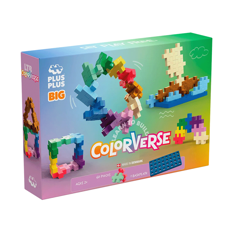 Plus-Plus: BIG Learn to Build - Colorverse - 60 pcs