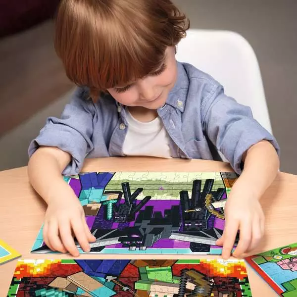 Ravensburger Minecraft 4 x 100 Piece Puzzle