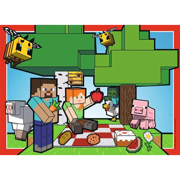 Ravensburger Minecraft 4 x 100 Piece Puzzle