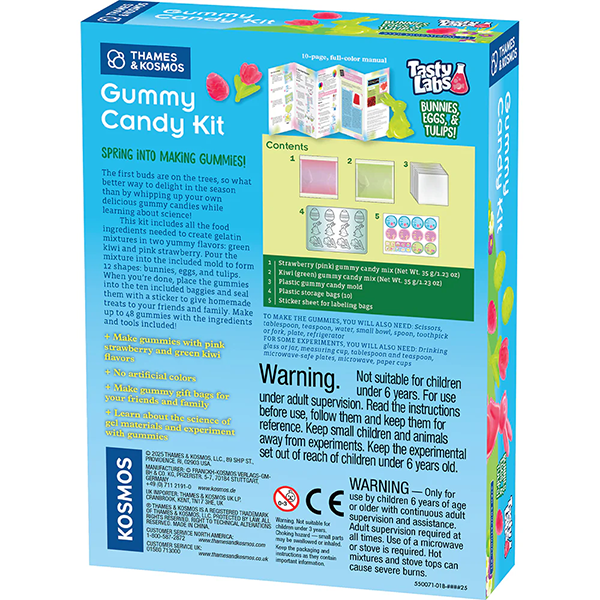 Thames & Kosmos - Gummy Candy Kit - Bunnies, Eggs and Tulips
