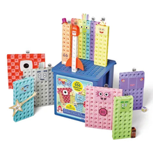 Hand2Mind Mathlink Cubes Activity Set Numberblocks Heroes with Zeroes
