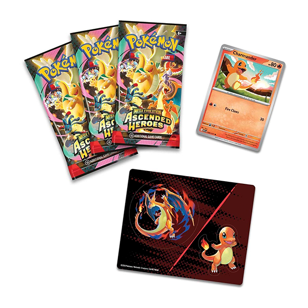 Pokemon Trading Card Game: Mega Evolution - Ascended Heroes Charmander Tech Sticker Collection