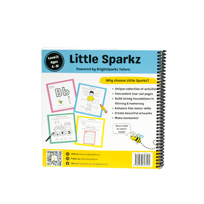 BrightSparkz Tutors - Little Sparkz Kindergarten Enrichment Program - Level 2 Book