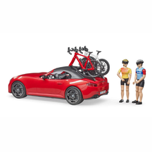 Bruder 03485 Red Roadster with Road Bike and Cyclist