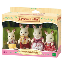 Calico Critters Chocolate Rabbit Family