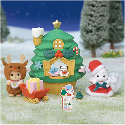 Calico Critters Baby Santa's Christmas Tree House