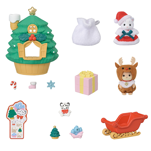 Calico Critters Baby Santa's Christmas Tree House