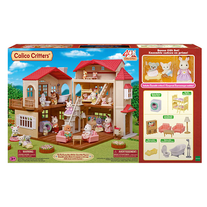 Calico Critters Red Roof Country Home 40th Anniversary Gift Set