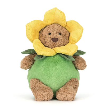 Jellycat Bartholomew Bear Daffodil Outfit