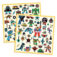 djeco-metallicstickers-robot-sheets