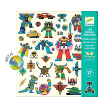 djeco-metallicstickers-robot