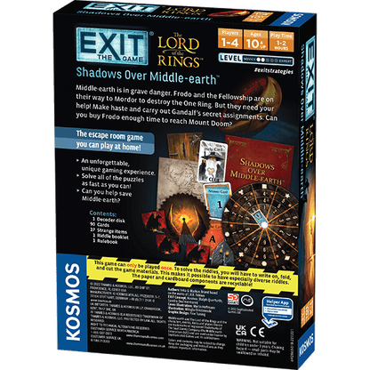 Thames & Kosmos EXIT: The Lord of the Rings - Shadows Over Middle-Earth Table Top Game