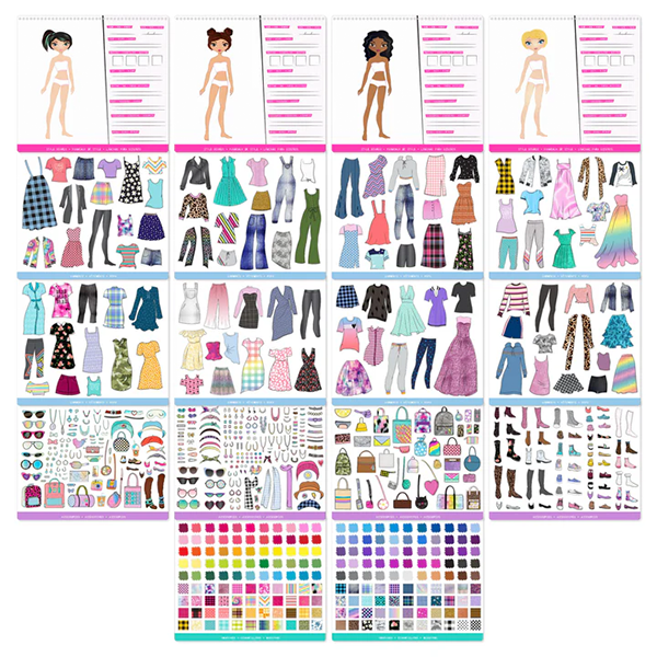 Fashion Angels: Fashion Sticker Stylist Multicolor Set
