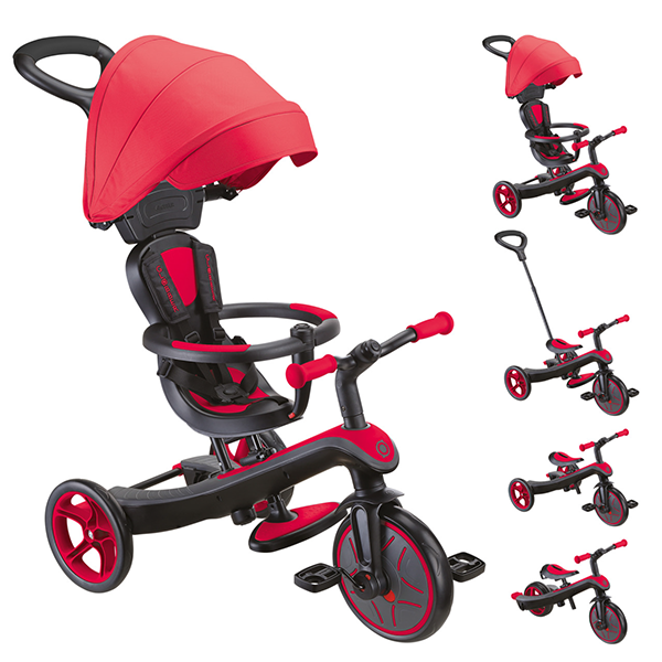 Globber Explorer 4 in 1 Trike - Red