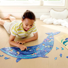 Hape Humpback Whale Shimmer Floor Puzzle