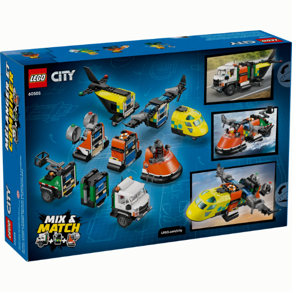 LEGO® City 60505 Airplane, Service Truck & Hovercraft Remix
