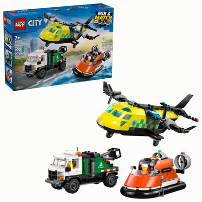 LEGO® City 60505 Airplane, Service Truck & Hovercraft Remix