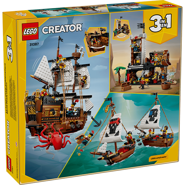 LEGO® Creator 3-in-1 31387 Iconic Pirate Ship