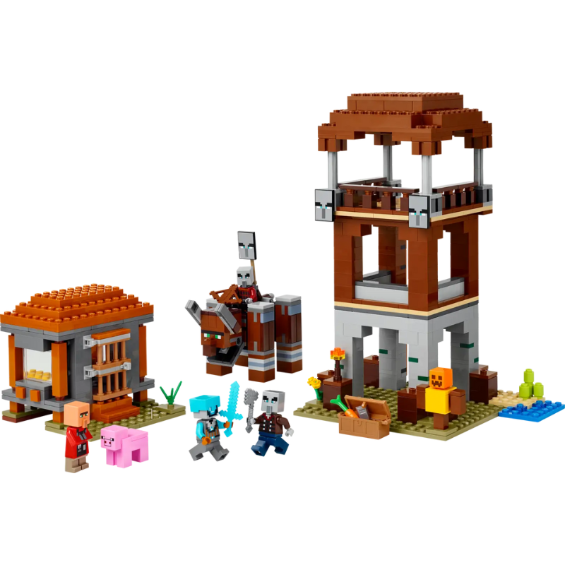 lego-minecraft-pillageroutpostravager-set