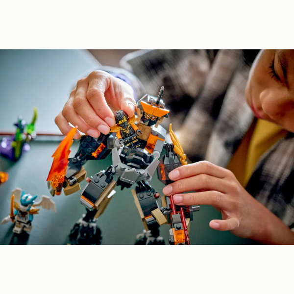 LEGO® NINJAGO® 71854 Cole's Mission Mech & Dragon Zane