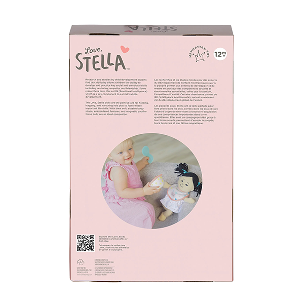Manhattan Toy Love, Stella Light Beige Doll with Black Pigtails
