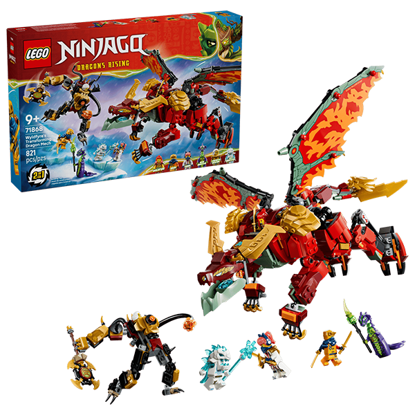 LEGO NINJAGO 71868 Wyldfyres Transforming Dragon Mech