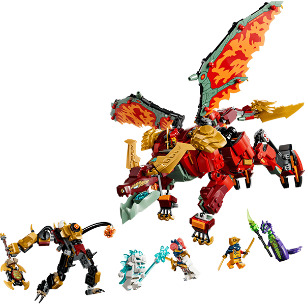 LEGO NINJAGO 71868 Wyldfyres Transforming Dragon Mech