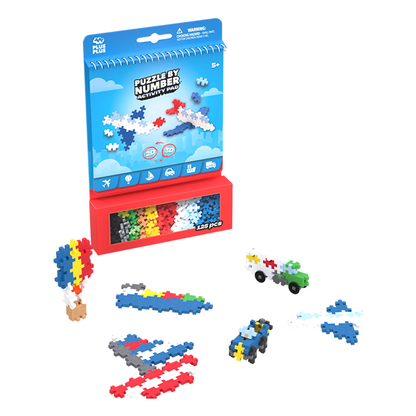 Plus-Plus Puzzle By Number Activity Pad - Transportation