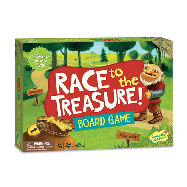 Peaceable Kingdom Race to the Treasure Board Game