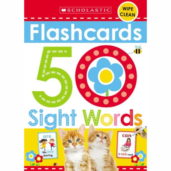 50 Sight Words Flashcards: Scholastic Early Learners