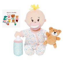 Manhattan Toy Love, Stella Sleepy Time Set Peach Doll with Blonde Tuft