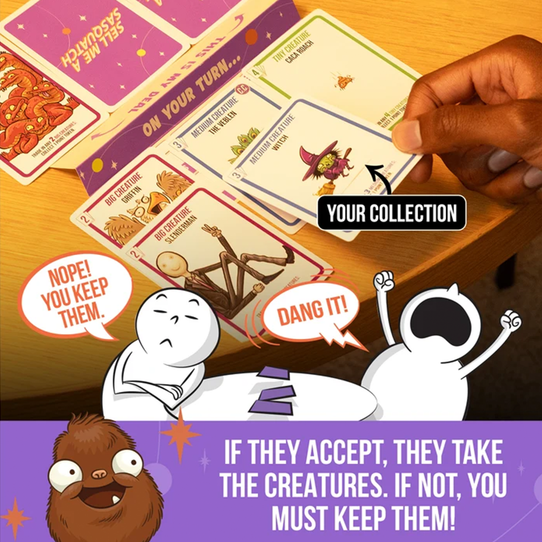 Exploding Kittens Sell Me a Sasquatch