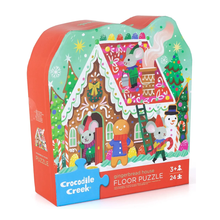 Crocodile Creek Gingerbread House 24-Piece Shaped Box Puzzle