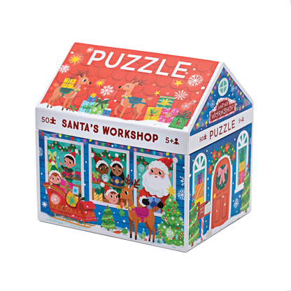 Crocodile Creek Santa's Workshop 50-Piece Puzzle