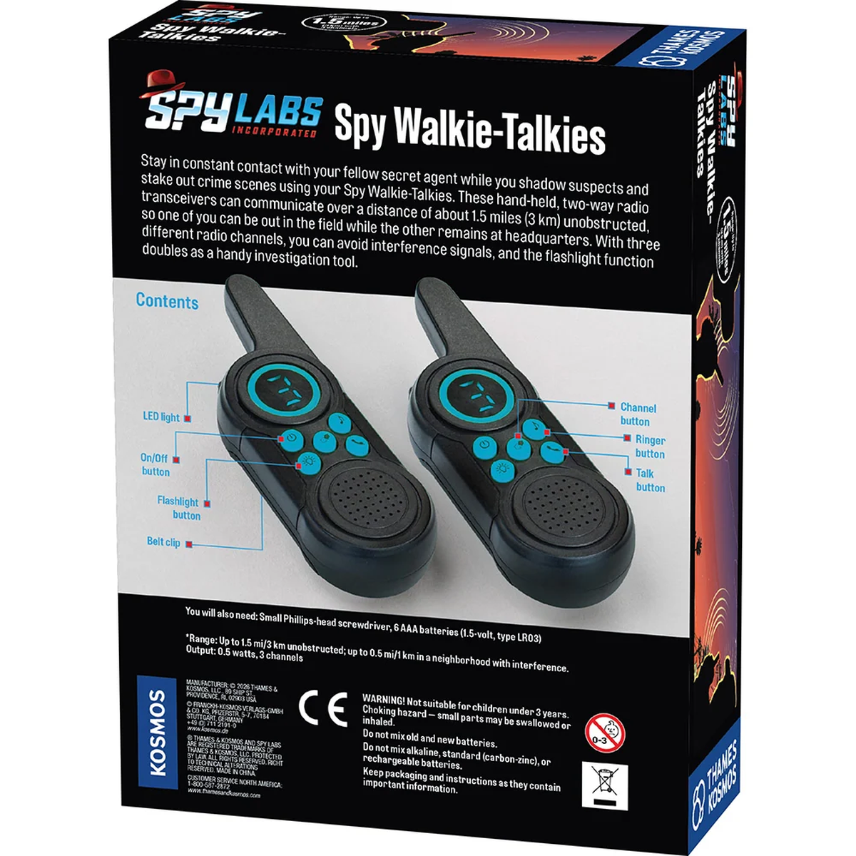 Thames & Kosmos Spy Labs Spy Walkie-Talkies V2.0