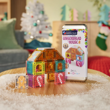 Magna-Tiles microMAGS Gingerbread House 24 Piece Travel Set