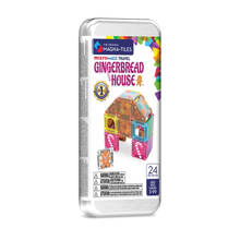 Magna-Tiles microMAGS Gingerbread House 24 Piece Travel Set