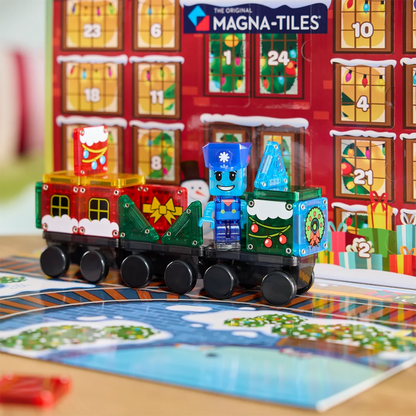 Magna-Tiles microMAGS Advent Calendar 34 Piece Set