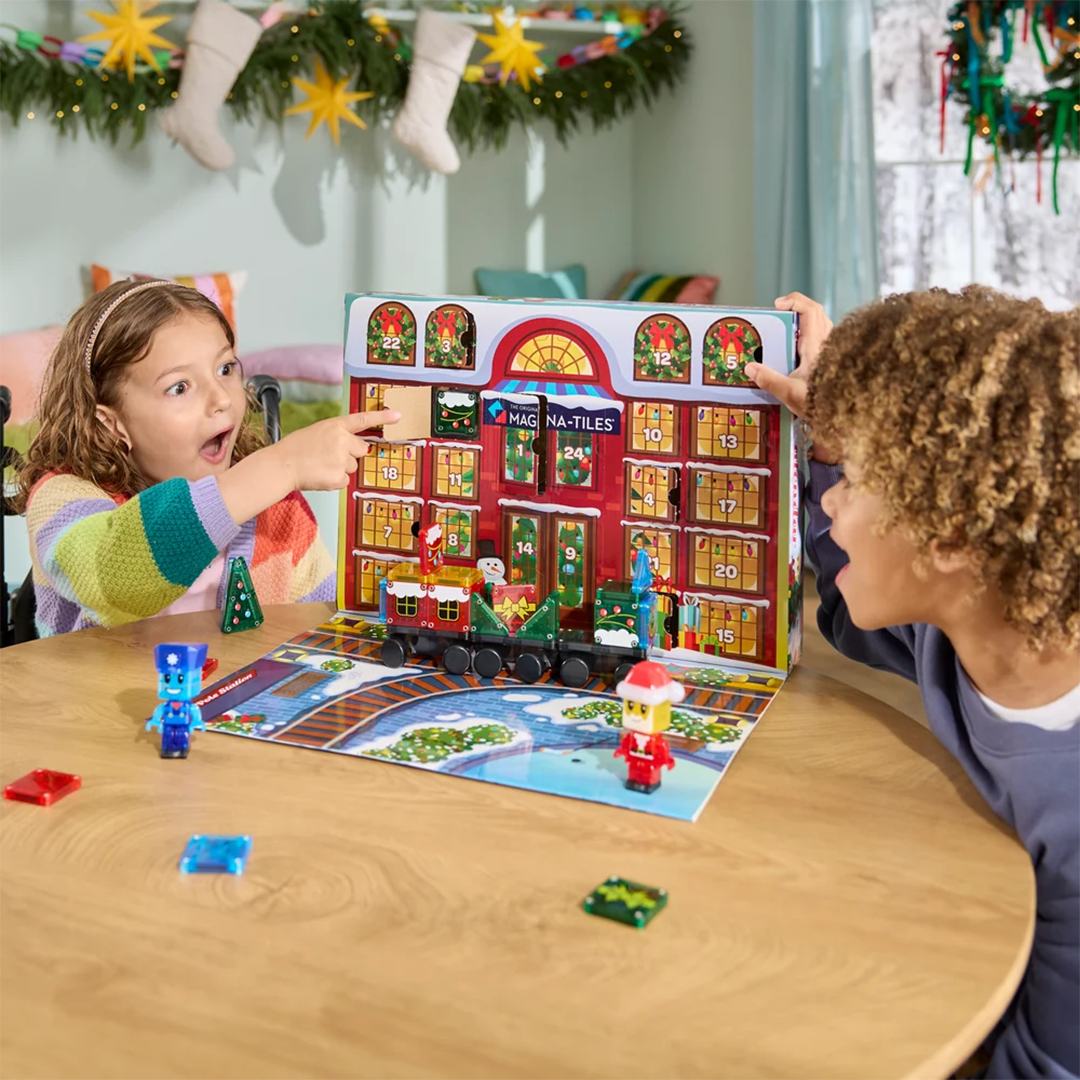 Magna-Tiles microMAGS Advent Calendar 34 Piece Set