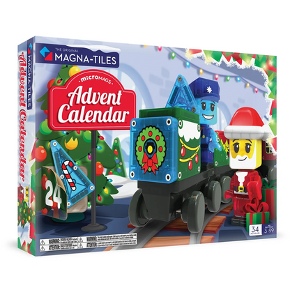 Magna-Tiles microMAGS Advent Calendar 34 Piece Set