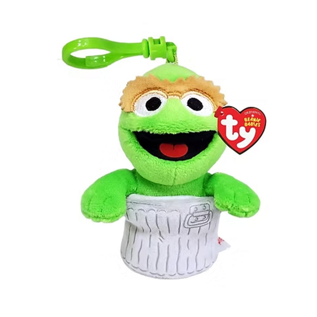 Ty Beanie Babies Sesame Street Oscar the Grouch Keychain