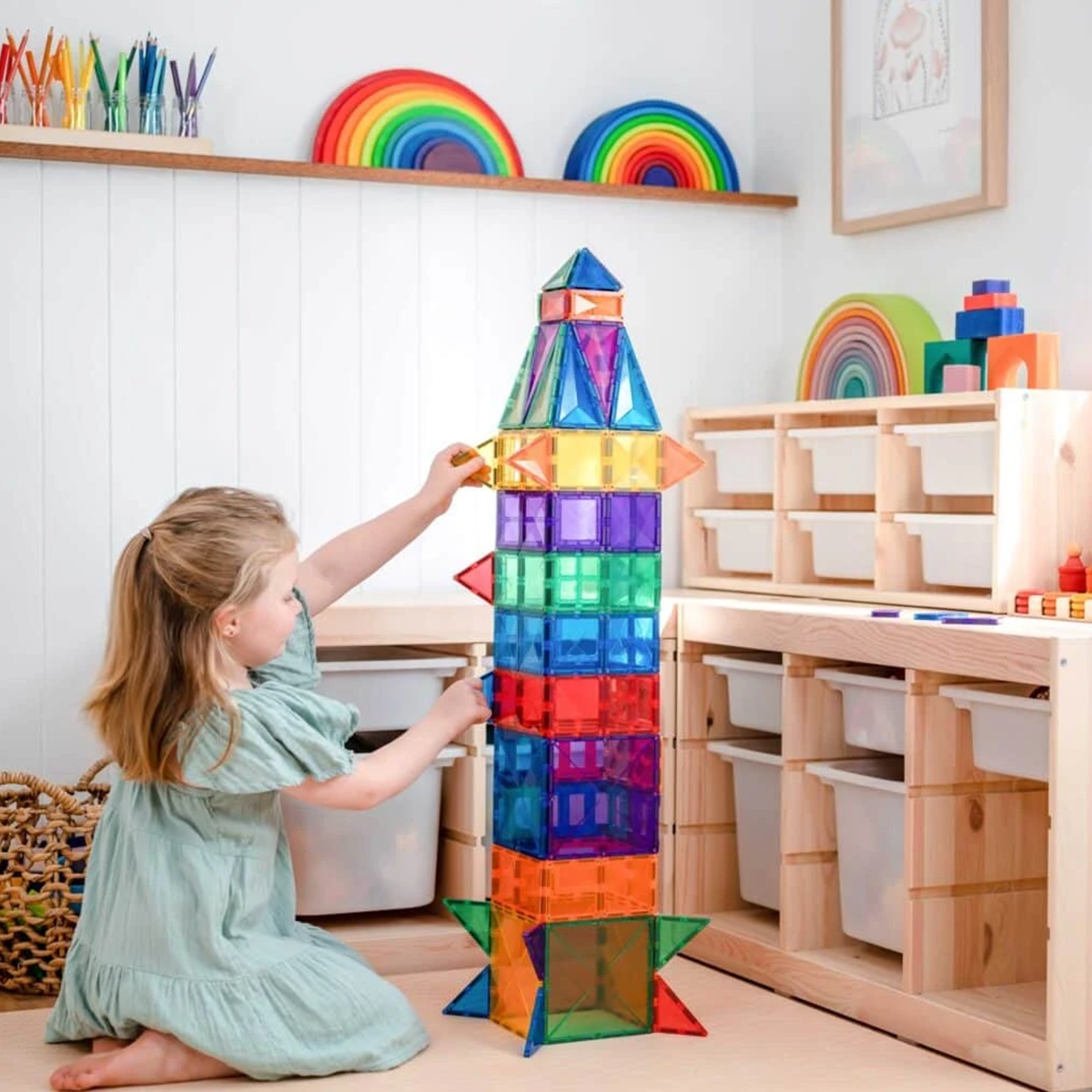 Connetix Rainbow Creative Pack 102-Piece Set