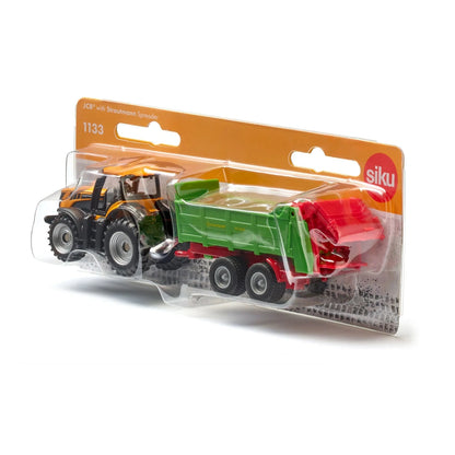SIKU JCB Tractor with Strautmann Spreader