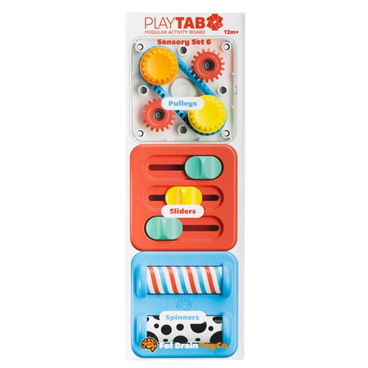 Fat Brain Toys PlayTab Sensory Tile Set 6 Bilingual