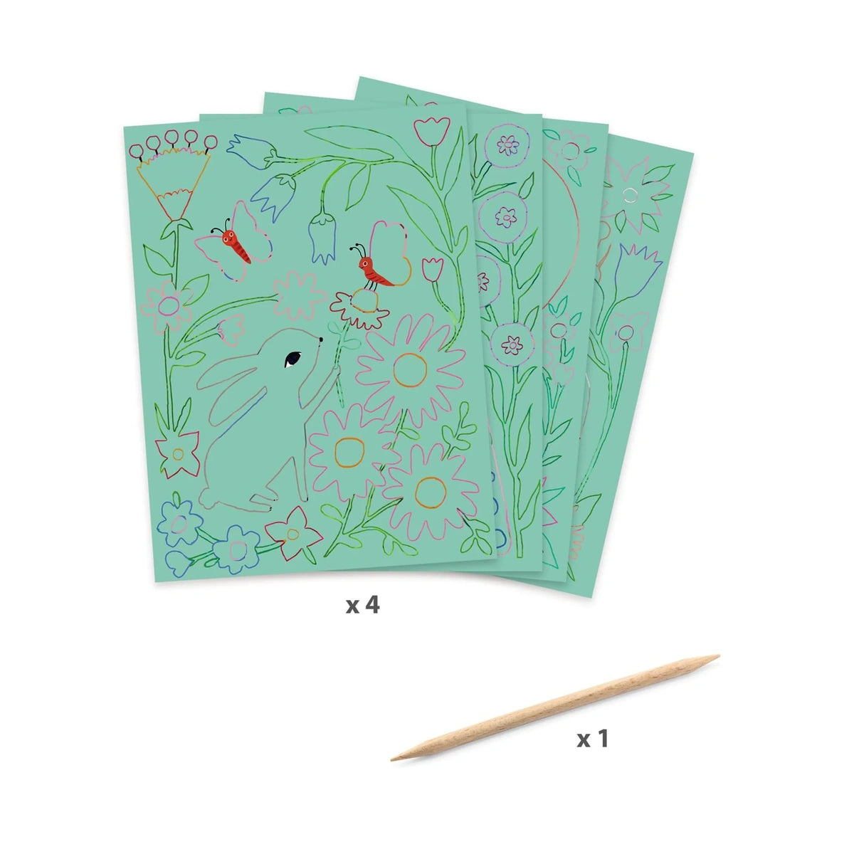 Djeco Encounters Scratch Cards