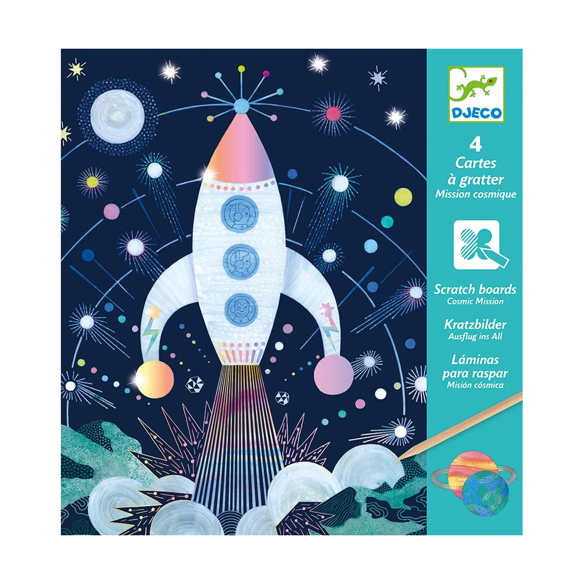 Djeco Cosmic Mission Scratch Cards